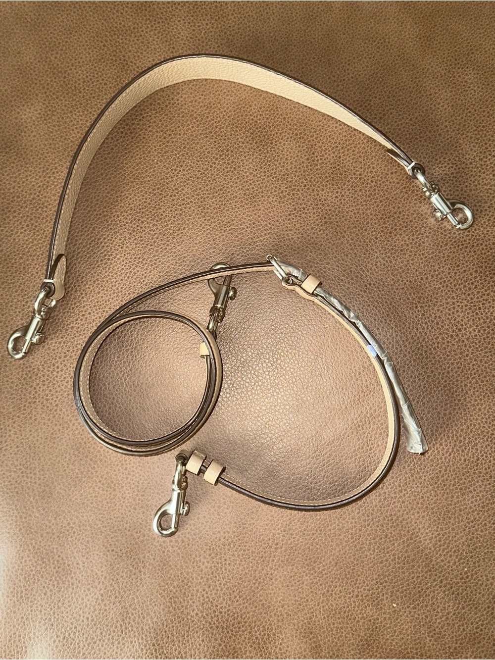 Coach Pebbled Leather Hobo Bag in Beige-Tan - Picture 8 of 12